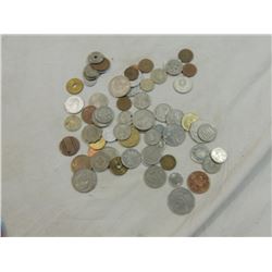 BAG ASSORTED FOREIGN COINS