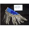 Image 1 : Plains Beaded and Fringed Knife Case  7"L X 2.5"W
