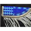 Image 2 : Plains Beaded and Fringed Knife Case  7"L X 2.5"W