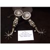 Image 1 : Ron Bliss/Silver Inlay with Silver Conchos on Straps/ Double Mounted Spurs
