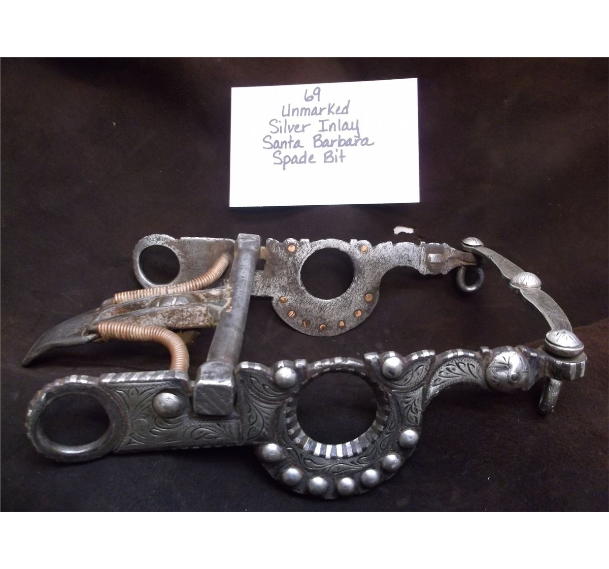 Unmarked-Silver Inlay- Santa Barbara Spade Bit