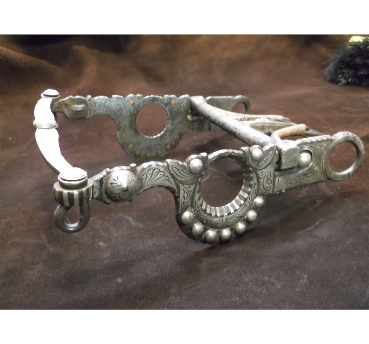 Unmarked-Silver Inlay- Santa Barbara Spade Bit