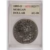 Image 1 : 1895-O MORGAN SILVER DOLLAR, ACG AU-50  KEY DATE