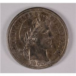 1900 BARBER DIME, AU