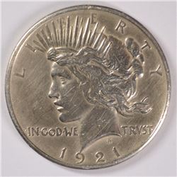 1921 PEACE DOLLAR VG