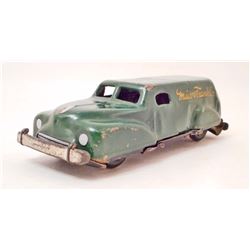 VINTAGE TIN LITHO MEIER & FRANK CO. ADVERTISING TOY CAR
