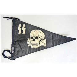 GERMAN NAZI WAFFEN SS OFFICERS STAFF CAR PENNANT
