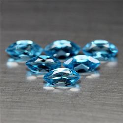 LOT OF 3.84 CTS SWISS BLUE BRAZILIAN TOPAZ