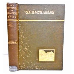 1889 "THE TALE OF A TUB & OTHER WORKS BY JONATHAN SWIFT" HARDCOVER BOOK