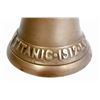 Image 2 : LARGE BRASS TITANIC BELL W/ WOOD HANDLE