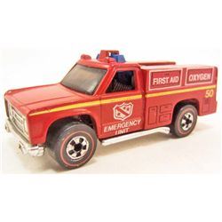 VINTAGE HOT WHEELS RED LINE FLYING COLORS EMERGENCY UNIT