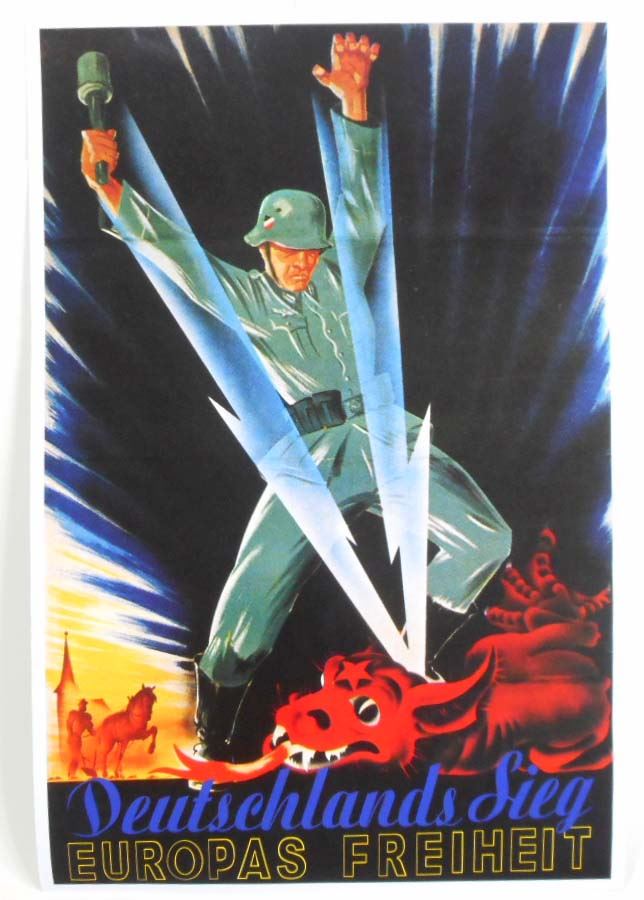 German Military Propaganda Poster Deutchlands Sieg