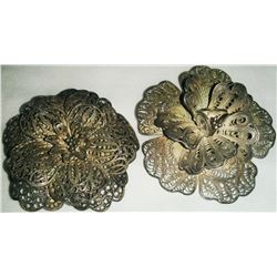 2 Beautiful Filigree Pins