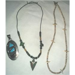 Collection 2 Heishi Necklaces and Pendant