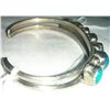 Image 4 : Navajo Cuff Sterling Silver Bracelet w/Turquoise