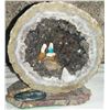Image 1 : Smokey Quartz Geode w/Miniature Nativity Scene