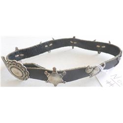 Sterling Silver and Leather Boot Band