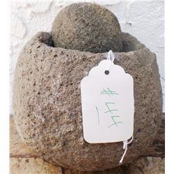 Prehistoric Native American Stone Mortar & Pestle