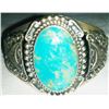 Image 1 : Navajo Sterling Silver & Turquoise Bracelet