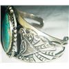 Image 2 : Navajo Sterling Silver & Turquoise Bracelet