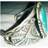 Image 3 : Navajo Sterling Silver & Turquoise Bracelet