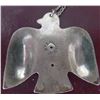 Image 5 : Sterling Silver Signed Navajo Necklace w/Turquoise Thunderbird Pendant