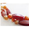 Image 2 : Double Stranded Carnelian Bead Necklace w/Bone Spacers