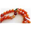 Image 3 : Double Stranded Carnelian Bead Necklace w/Bone Spacers
