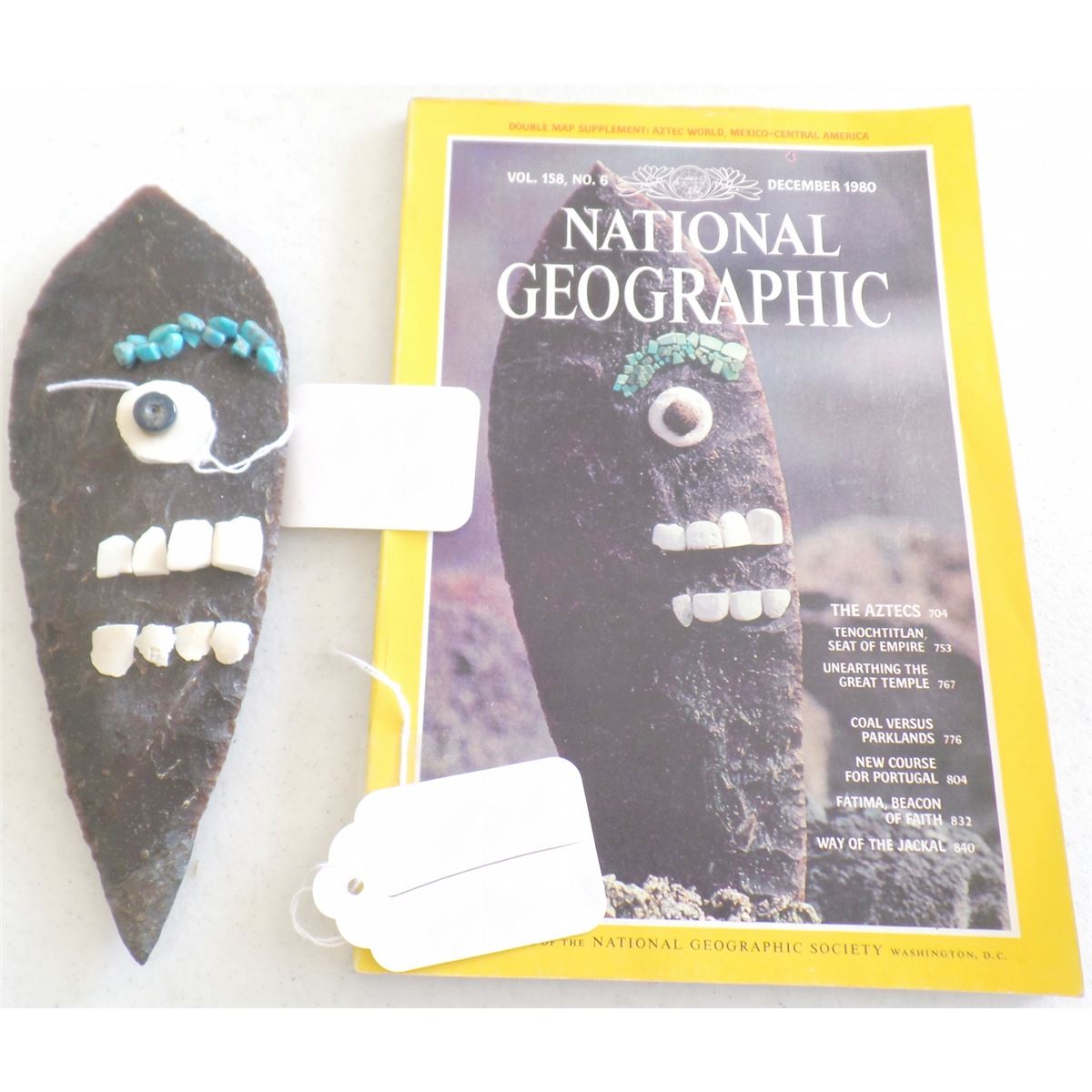 Authentic Aztec Flint Blade