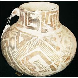 Anasazi Black & White Effigy Olla