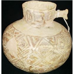 Anasazi Black & White Effigy Olla