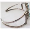 Image 4 : Navajo Sterling Silver and Turquoise Bracelet