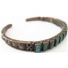 Image 5 : Old Turquoise and SS Cuff Bracelets