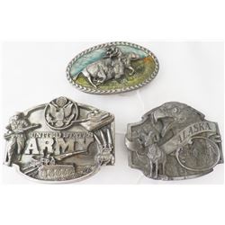 Fine Pewter Siskiyou Belt Buckles