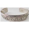 Image 2 : Two Navajo Sterling Silver Cuff Bracelets
