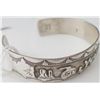 Image 8 : Two Navajo Sterling Silver Cuff Bracelets
