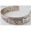 Image 9 : Two Navajo Sterling Silver Cuff Bracelets
