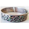 Image 2 : Signed Taxco Sterling Silver & Abalone Cuff