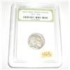 Image 1 : 1923 EARLY BUFFALO NICKEL CERTIFIED BY INB *INTERNATIONAL NUMISMATIC BUREAU* SERIAL # 2212708554!!