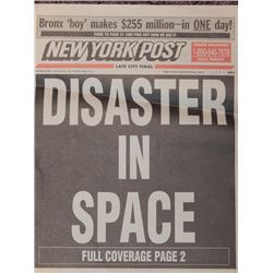 Screen Used Prop Newspaper from "Armageddon"