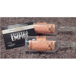 Lot of 2 Old Taylor Kentucky Prop Whiskey Bottle from "Boardwalk Empire"