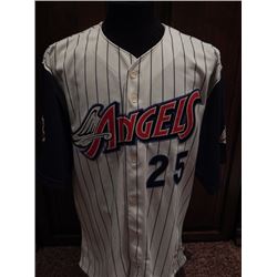 Troy Glaus Game Used Sept 11 Memorial Anaheim Angels Jersey #25