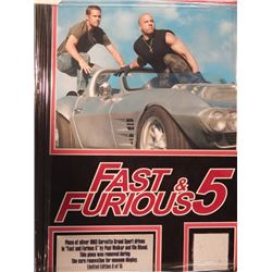 17x21 Framed Piece of 1963 Silver Corvette Grand Sport "Fast and Furious 5"