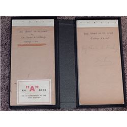 Spirit of St. Louis Scribners Galley Proofs Charles Lindbergh