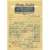 Image 1 : Harry Levitch Jeweler Invoice Dated 5-12-67 Elvis Presley Jewelry