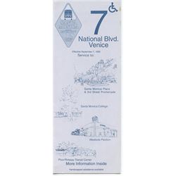 Keanu Reeves "Speed" Screen Used Prop Bus Schedule