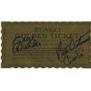 Image 1 : Gene Wilder Peter Ostrum Signed Replica Wonka Golden Ticket