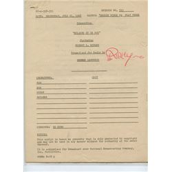 Robert Ripley Signed 1948 Radio Play Script