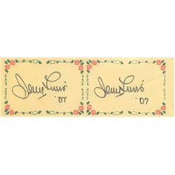 Pair of Jerry Lewis Signed Bookplates