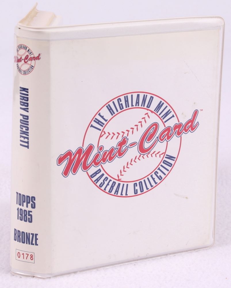 Kirby Puckett LE 1985 Topps 536 RC Solid Bronze Baseball Card from